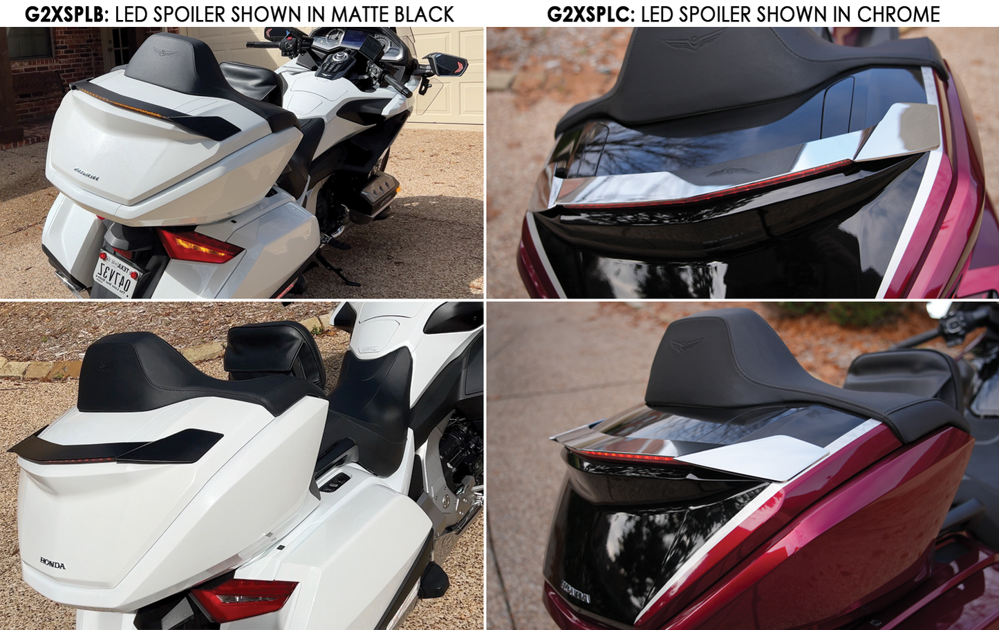 Led Spoiler Light Hon Gl Seq Ts+Dynamic Brake+Run Chome