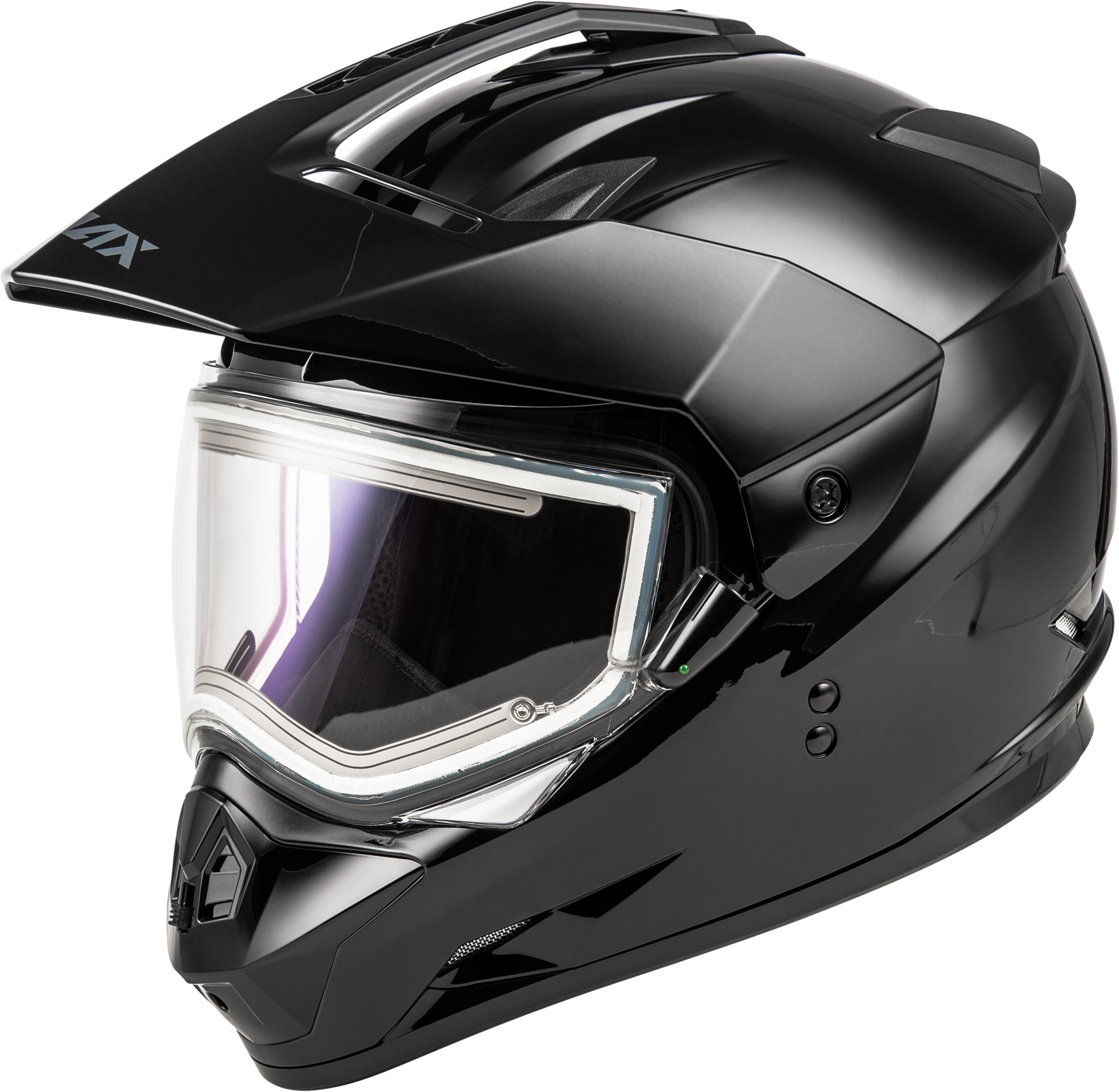 Gm 11s Snow Helmet W/ Electric Shield Black Lg