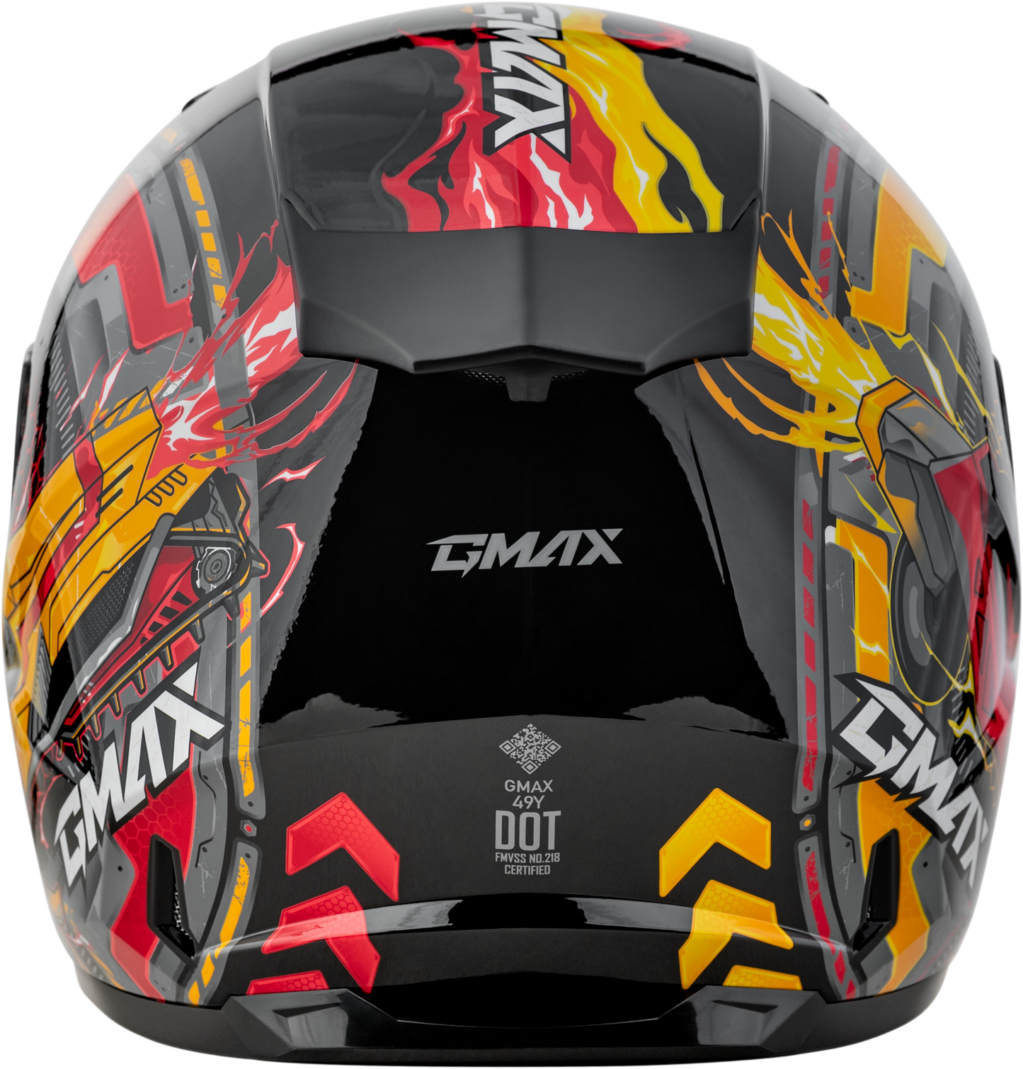 Gm 49y Charge Helmet Black/Red/Yellow Ym