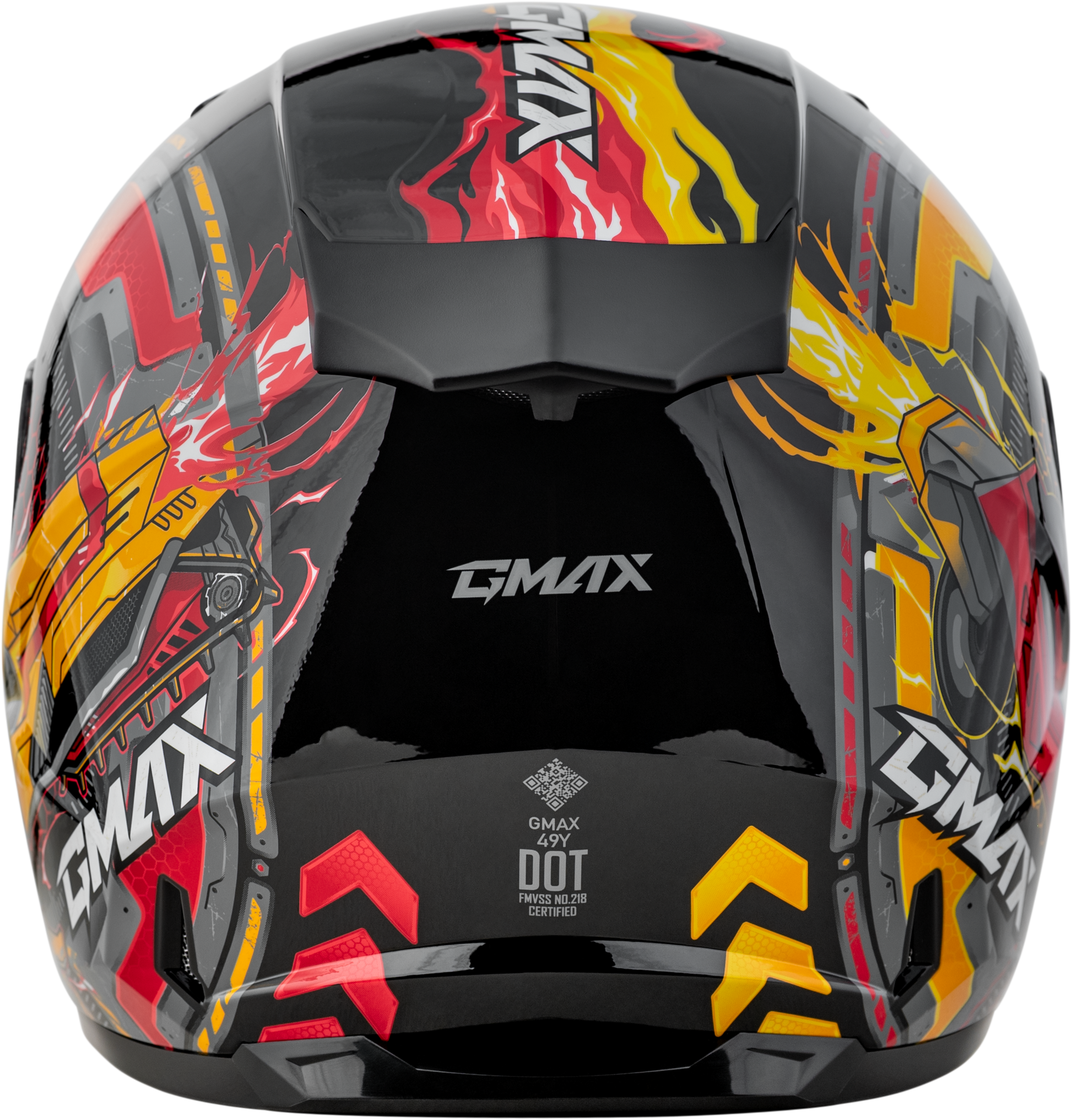 Gm 49y Charge Helmet Black/Red/Yellow Ym
