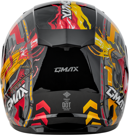 Gm 49y Charge Helmet Black/Red/Yellow Ym