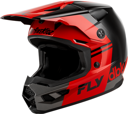 Kinetic Dbk Helmet Black/Red/Grey Xs