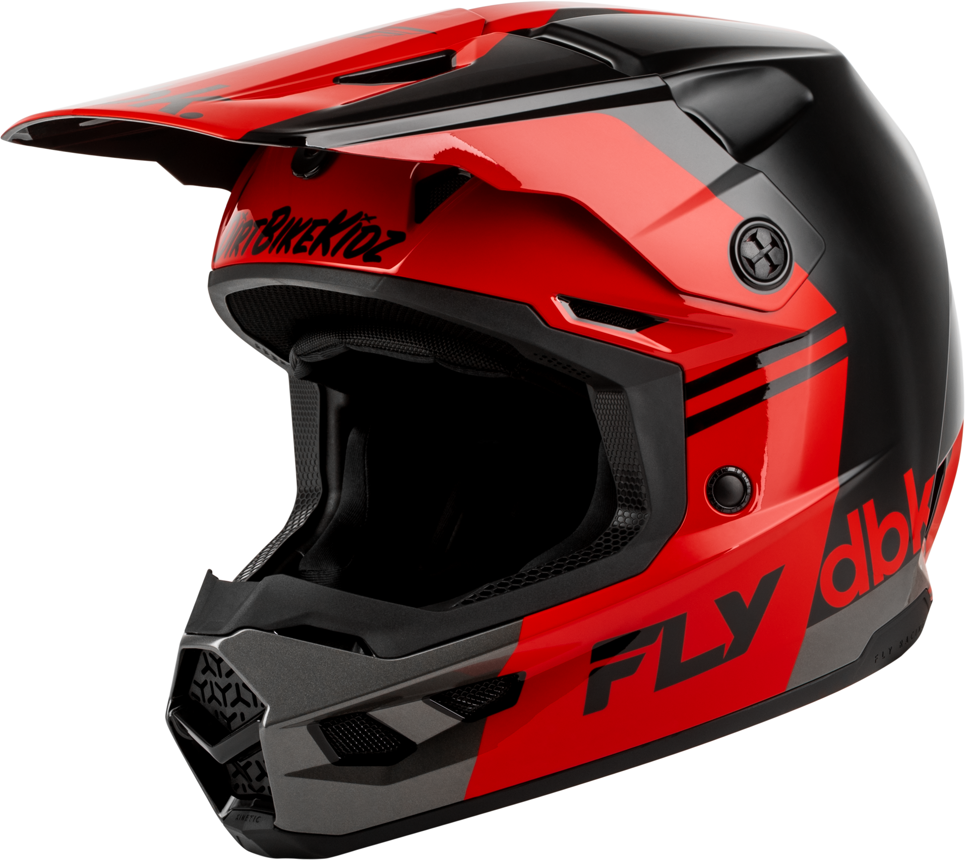 Kinetic Dbk Helmet Black/Red/Grey 2x
