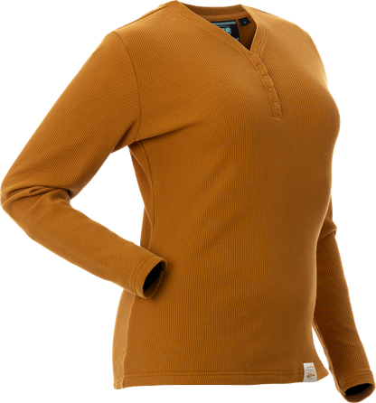 Cozy Waffle Shirt Fawn Xl