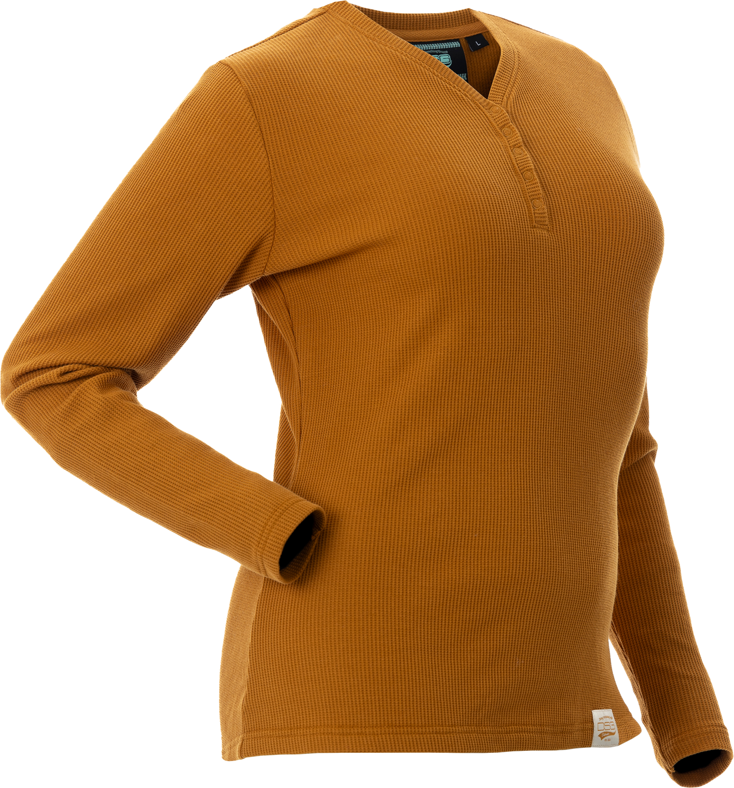 Cozy Waffle Shirt Fawn Lg