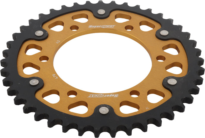 Rear Stealth Sprocket Alu/Stl 43t 530 Gld Yam