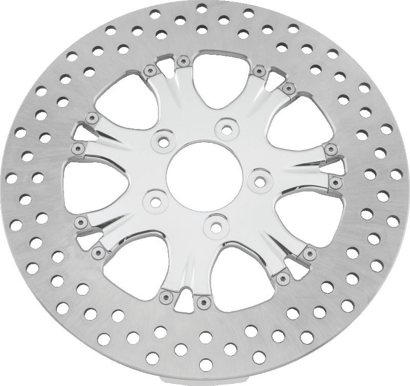 Performance Machine Disc/Carr 11.8 Heathen Fr - Chrome