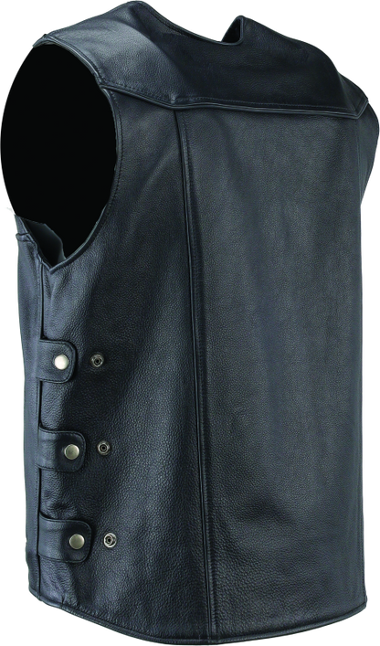 Kuryakyn Leather By River Road Plains Leather Vest Black - Small