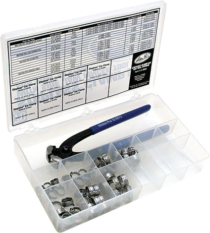 Stepless Clamp Fuel Line Fittings Kit 80/Pc
