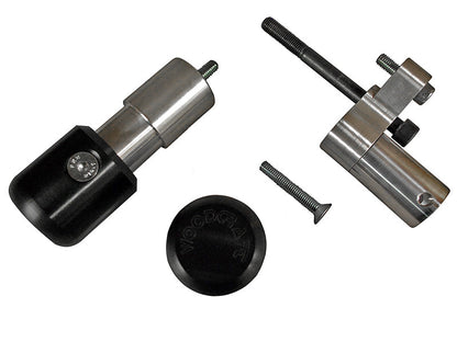 WOODCRAFT Kawasaki Ninja 650R (06-08) Frame Slider Base Kit (pucks sold separately)