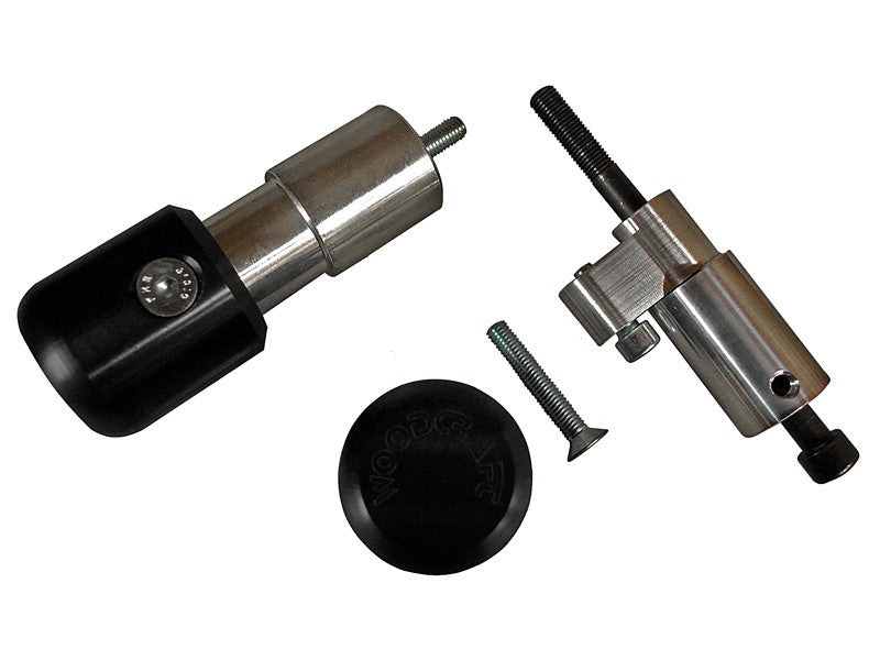 WOODCRAFT Kawasaki Ninja 650R (09-11) Frame Slider Base Kit (pucks sold separately)