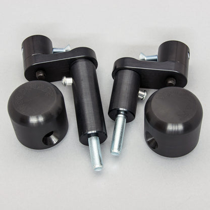 WOODCRAFT Kawasaki Ninja 400 (ex400) NO CUT Frame Slider Kit (includes 50-1399 pucks)