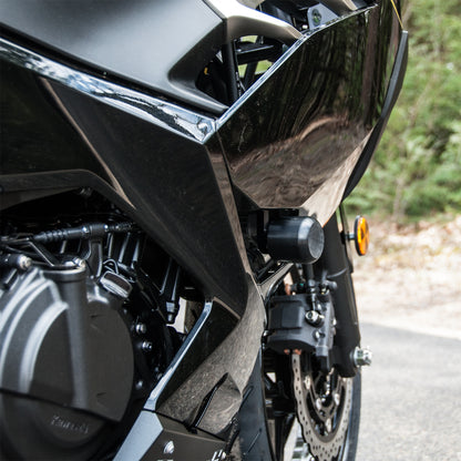 WOODCRAFT Kawasaki Ninja 400 (ex400) NO CUT Frame Slider Kit (includes 50-1399 pucks)