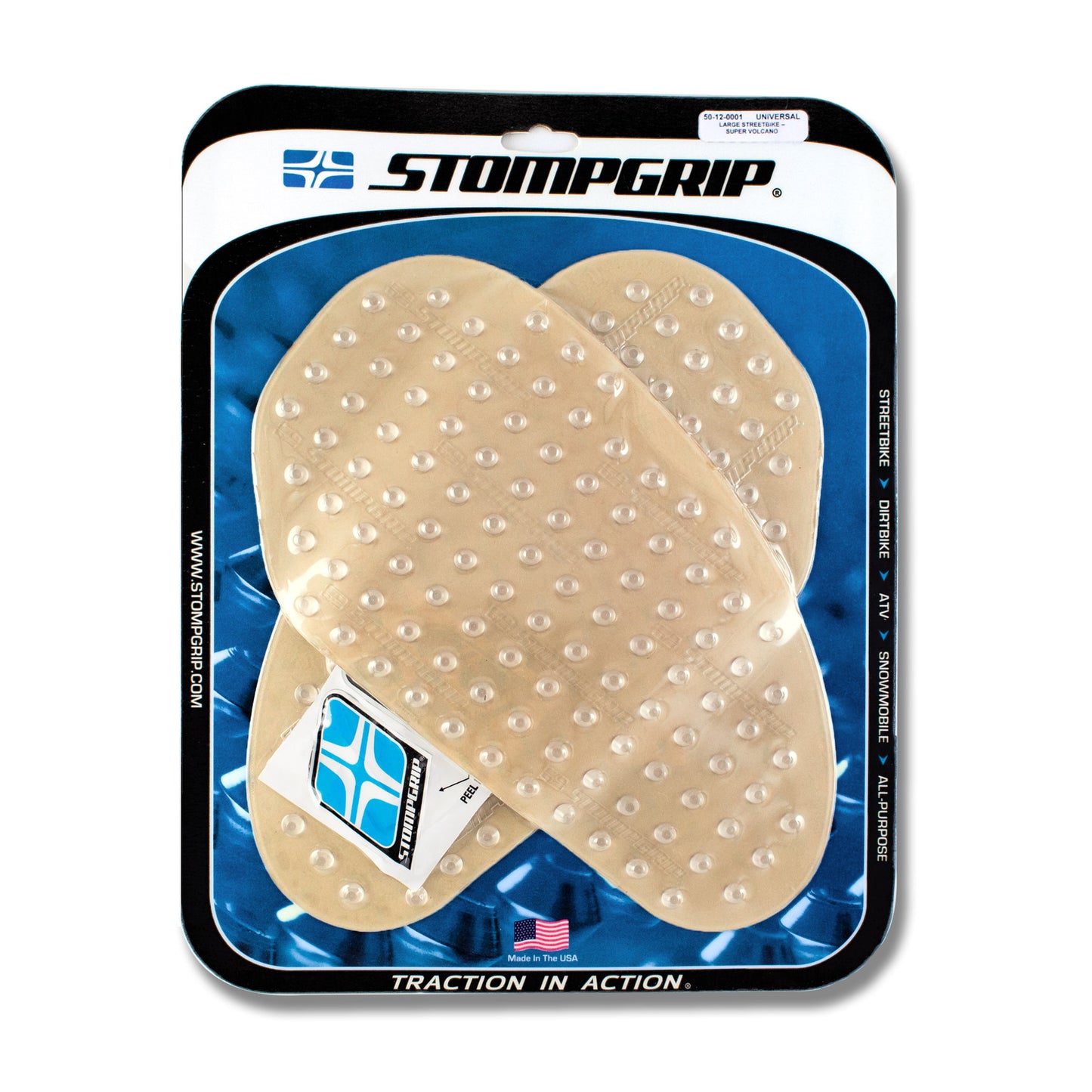 Stompgrip Universal Large Streetbike Kit - Super Volcano