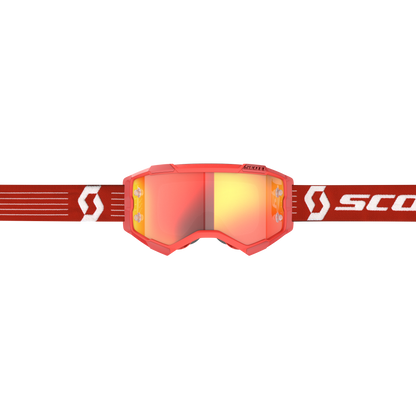 Fury Goggle Bright Red Orange Chrome Works Lens