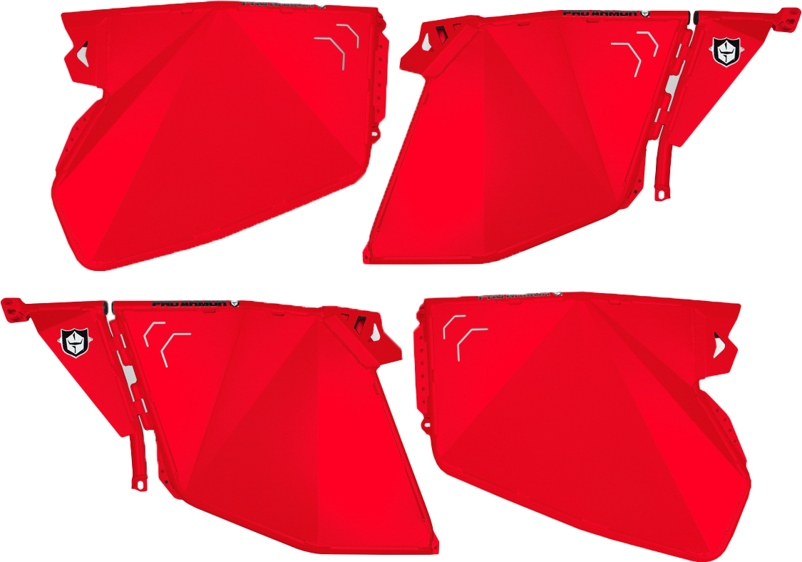 Traditional Half Doors Red Pol