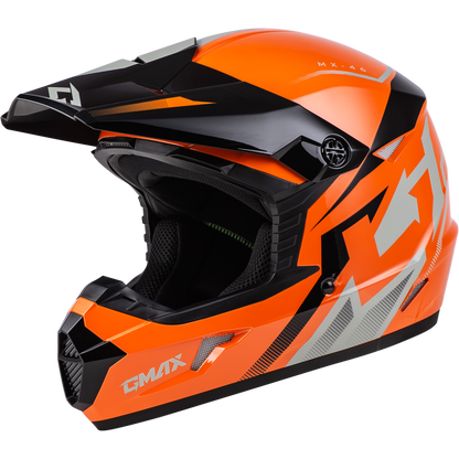 Mx 46 Compound Helmet Orange/Black/Grey Sm