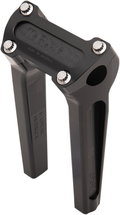 THRASHIN SUPPLY CO. Handlebar Risers - Straight - 8" - Black TSC-8000-1