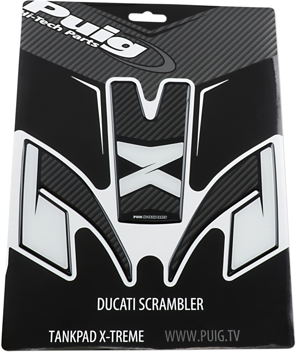 PUIG HI-TECH PARTS Tank Pad - Carbon - Ducati 9131C