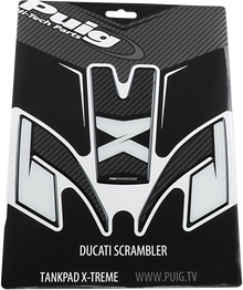 PUIG HI-TECH PARTS Tank Pad - Carbon - Ducati 9131C