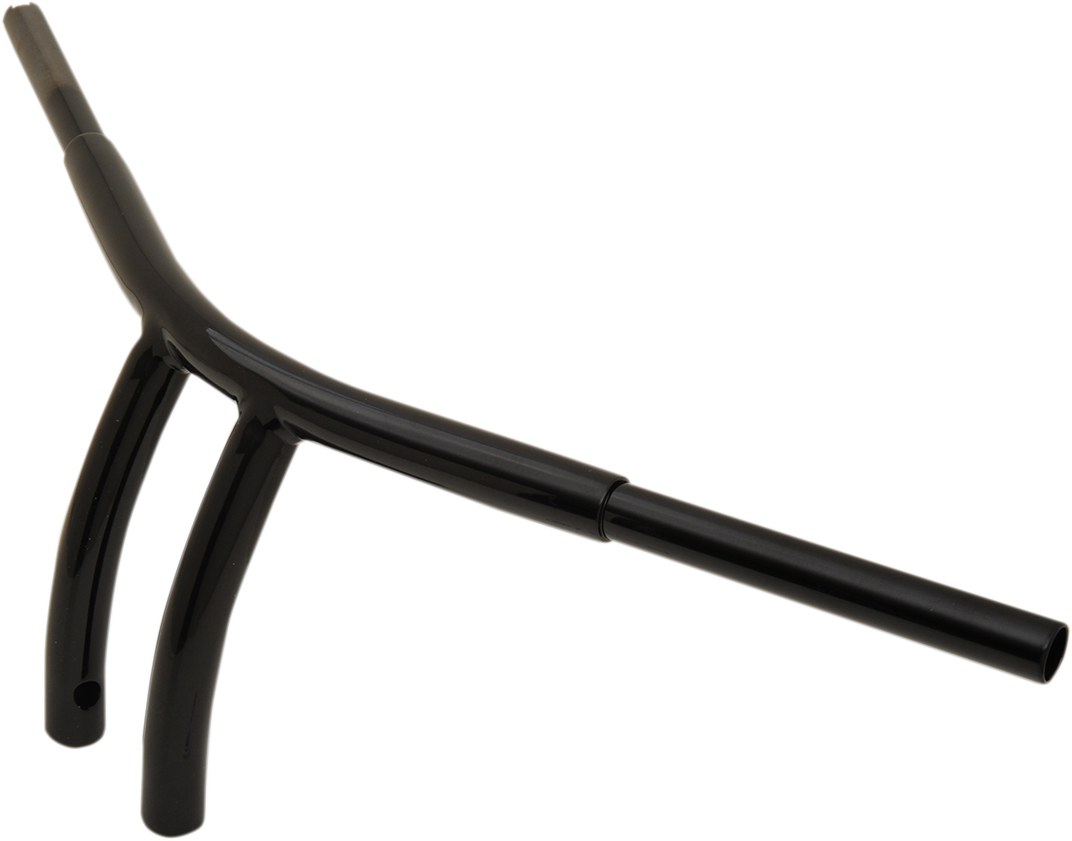 DRAG SPECIALTIES 1-1/4" Buffalo T-Bar - Pullback - 8" - TBW - Black 0601-4284