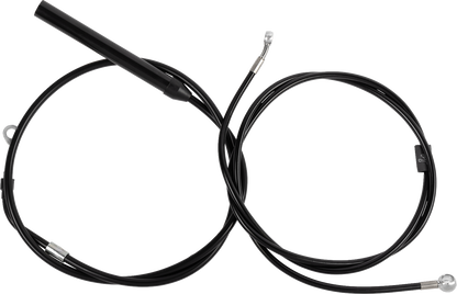 LA CHOPPERS Standard Black Vinyl Handlebar Cable/Brake Line Kit - 12"-14" Ape Hangers - '21-'22 FLH LA-8062KT-13B