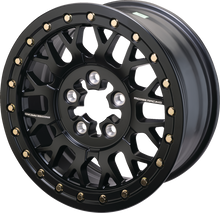 MOOSE OFFROAD Wheel - 346X - Beadlock/6 Lug - Front/Rear - Black - 15x7 - 6/5.5 - 5+2 346BLMO 157655MB54