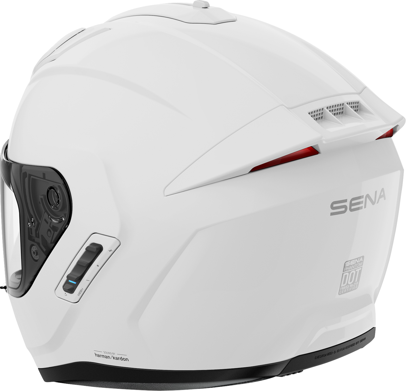 SENA Phantom Helmet - Gloss White - Large PHANTOM-GW00L3