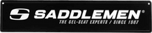 SADDLEMEN Metal Sign - 24" x 5-1/2" - Black/White 15799