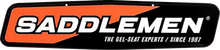 SADDLEMEN Metal Sign - 24" x 5-1/2" - Black/Orange 15798