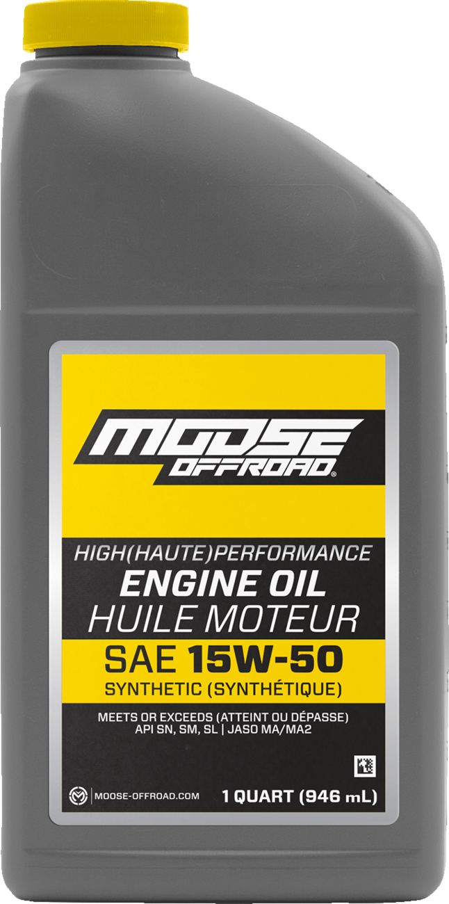 MOOSE OFFROAD Synthetic Engine Oil - 15W-50 - 1 US quart 219382