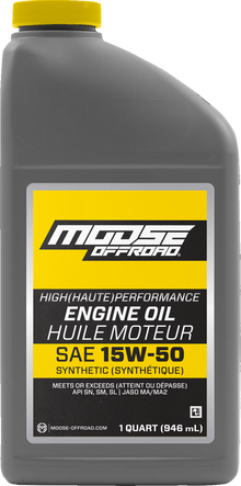 MOOSE OFFROAD Synthetic Engine Oil - 15W-50 - 1 US quart 219382
