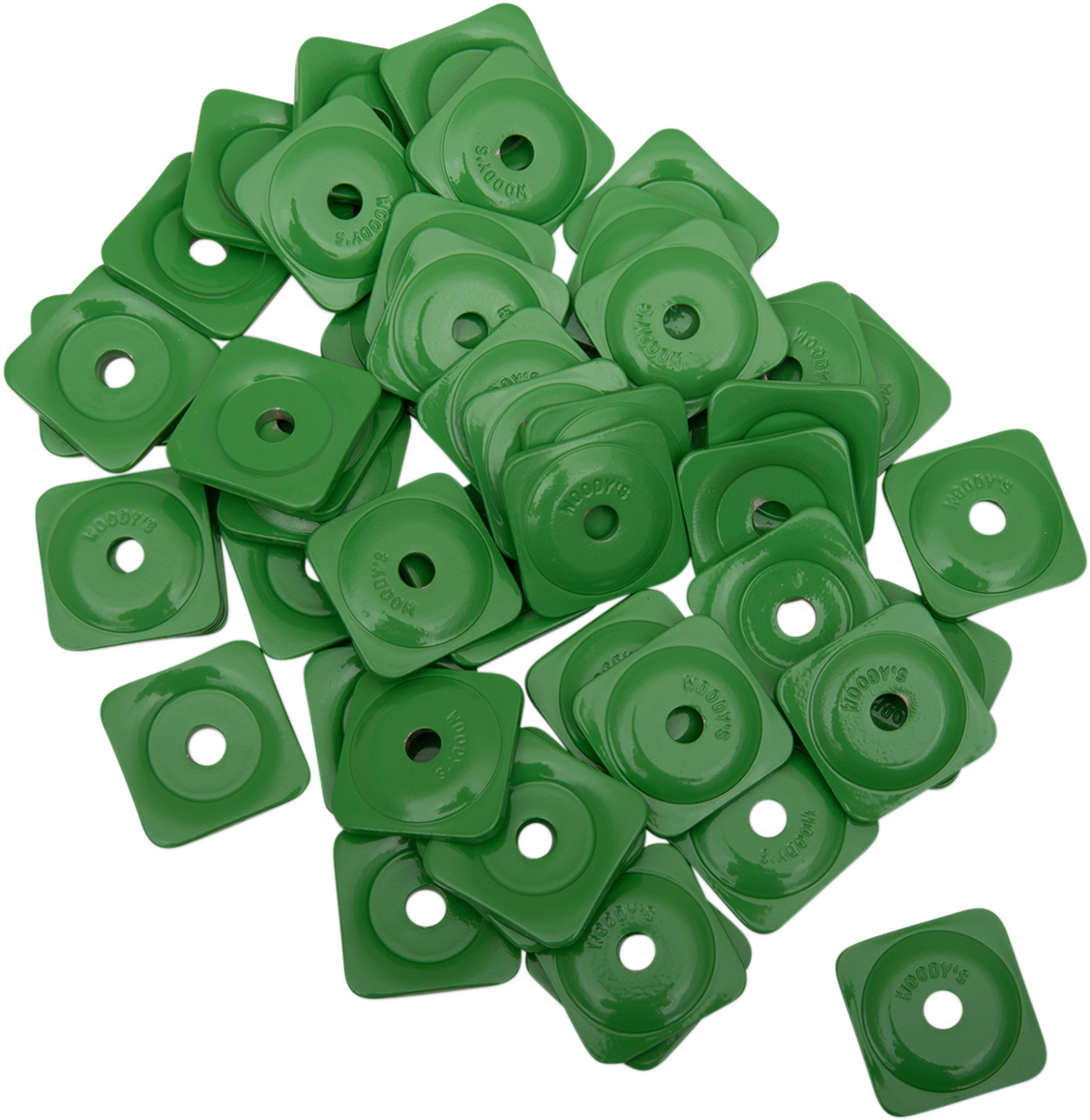 WOODY'S Support Plates - Grand Digger® - Green - Square - 48 Pack ASG-3780-48