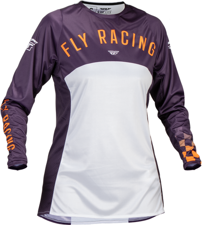 Women's Lite Jersey Deep Purple/Wht/Neon Coral Md