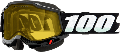 Accuri 2 Snowmobile Goggle Black W/ Yellow Lens