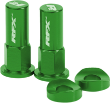 Rim Lock Nuts & Washers 2pcs Green