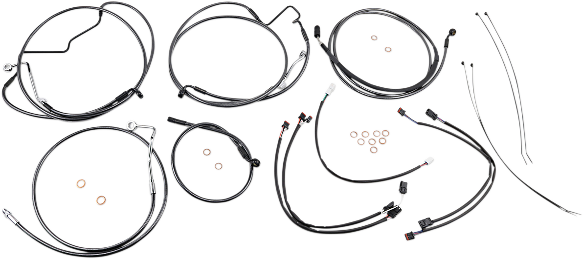 MAGNUM SHIELDING Black Pearl™ Designer Handlebar Installation Kit - 12"-14" - '17-'19 FLHRXS 487411
