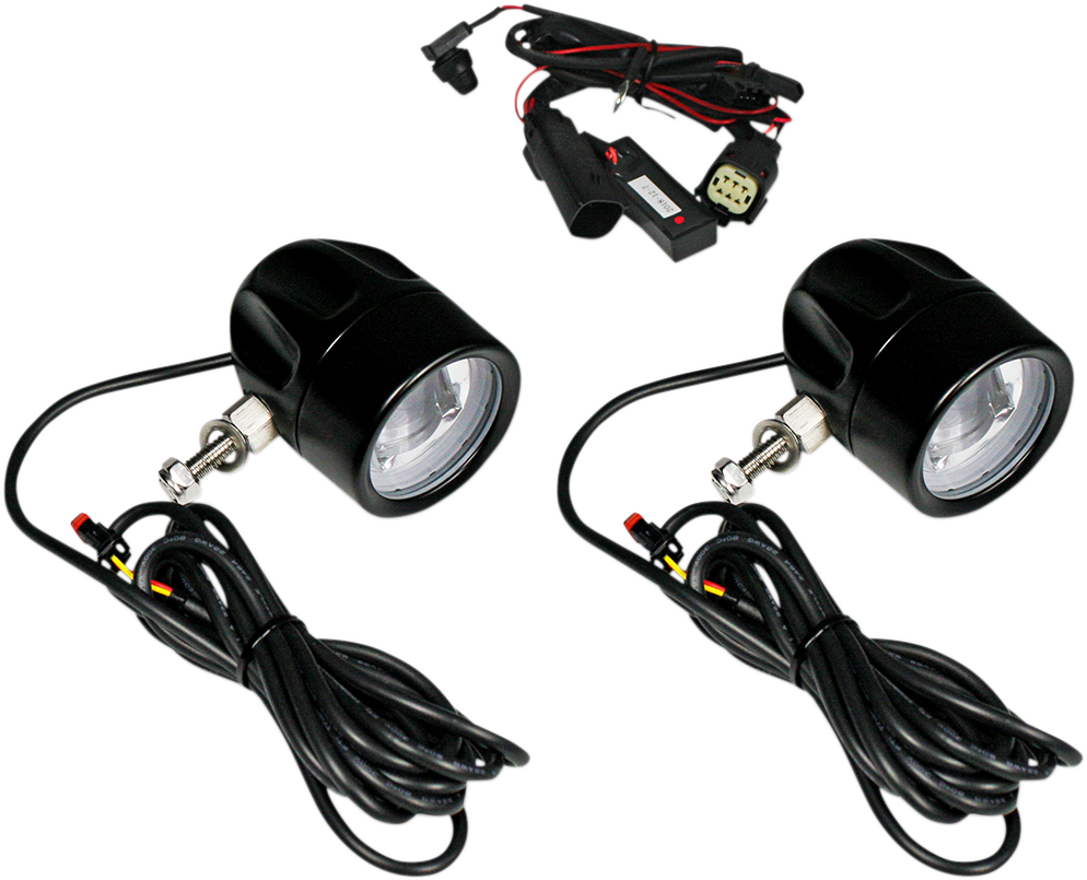 CUSTOM DYNAMICS Fog Light - Black - Clear Lens PB-FOG-SS6-B