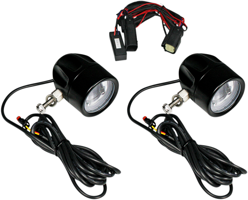 CUSTOM DYNAMICS Fog Light - Black - Clear Lens PB-FOG-SS8-B