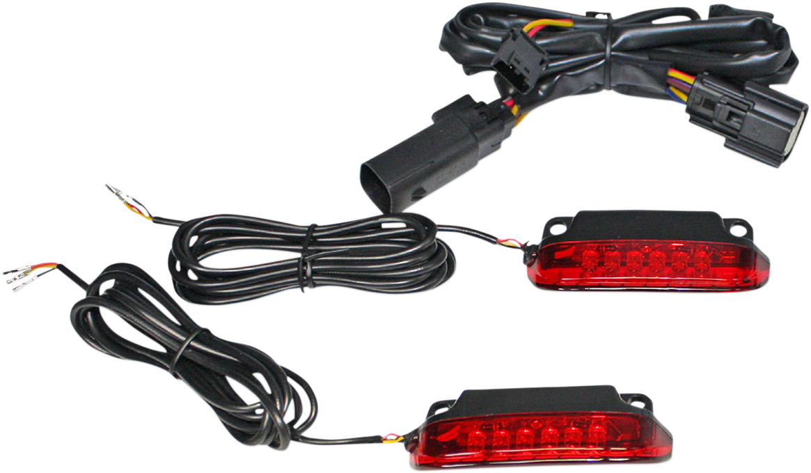 CUSTOM DYNAMICS Luggage Rack Light Bar - Red CD-LR-11-R