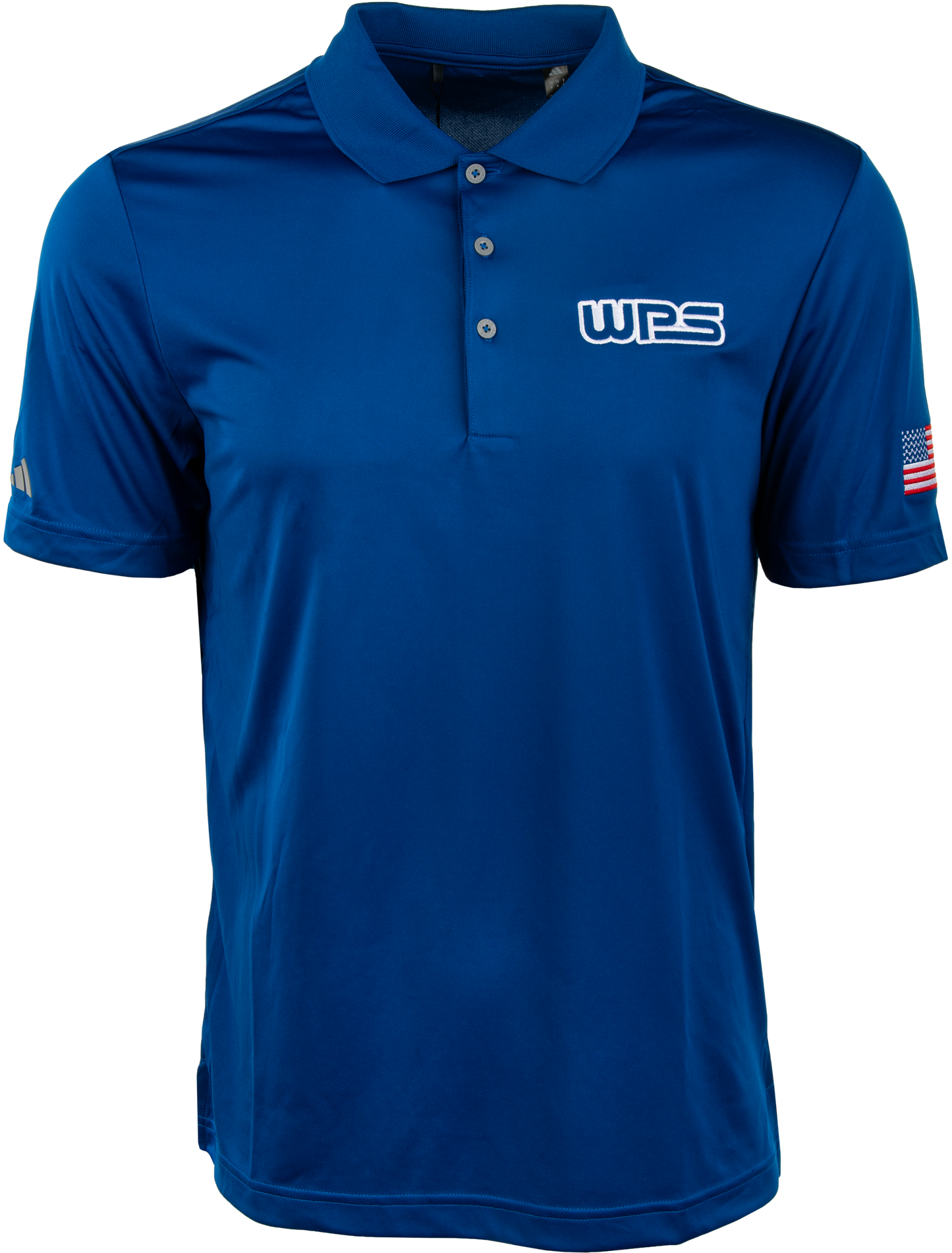 Wps Am Flag Polo Royal Blue/White Sm
