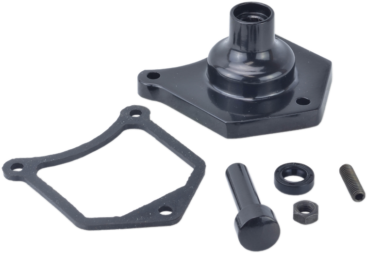 DRAG SPECIALTIES End Cover - Solenoid/Starter Button - Gloss Black 79-4001