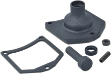 DRAG SPECIALTIES End Cover - Solenoid/Starter Button - Black Wrinkle 79-4008