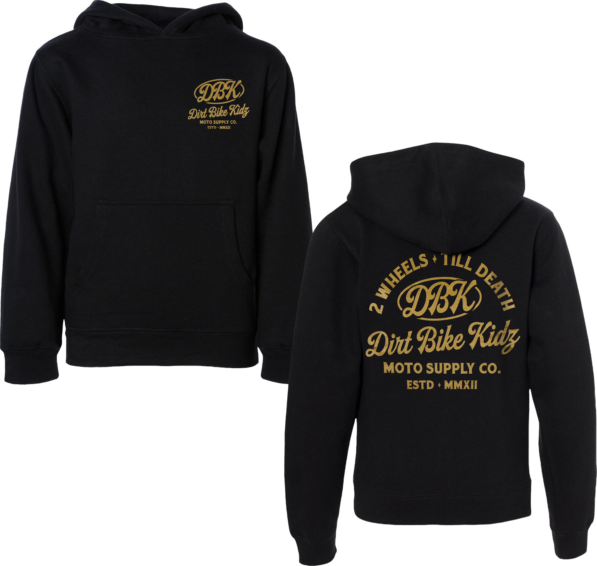 Gold Nugget Youth Hoodie Black Yl