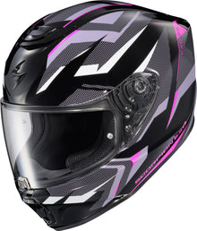 Exo R330 Full Face Helmet Saga Black/Pink/Purple Md