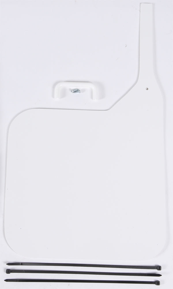 Universal Front Number Plate (White)