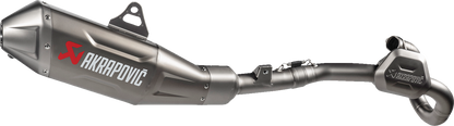 AKRAPOVIC Evolution Line Exhaust System - Titanium - CRF450R/CRF450RX S-H4E1-FDHLT