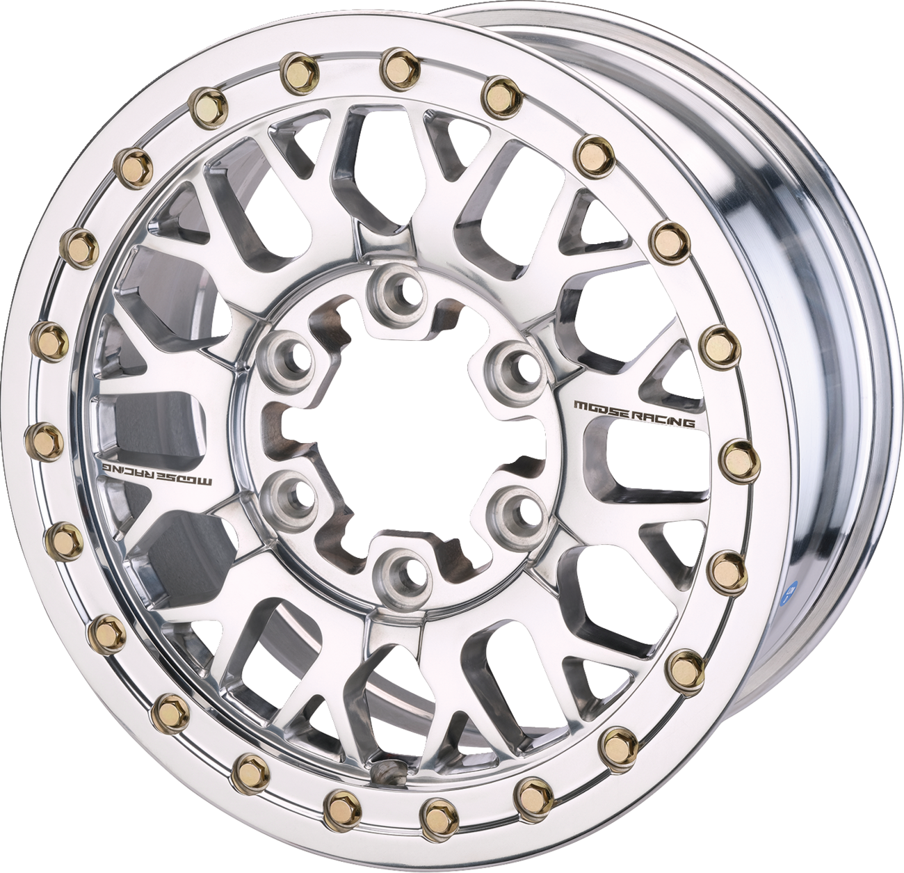 MOOSE OFFROAD Wheel - 346X - Beadlock/5 Lug - Front/Rear - Silver - 15x7 - 5/4.5 - 5+2 346BLMO 157545P54