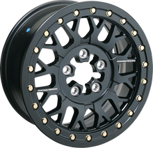 MOOSE OFFROAD Wheel - 346X - Beadlock/5 Lug - Front/Rear - Black - 15x7 - 5/4.5 - 5+2 346BLMO 157545MB54