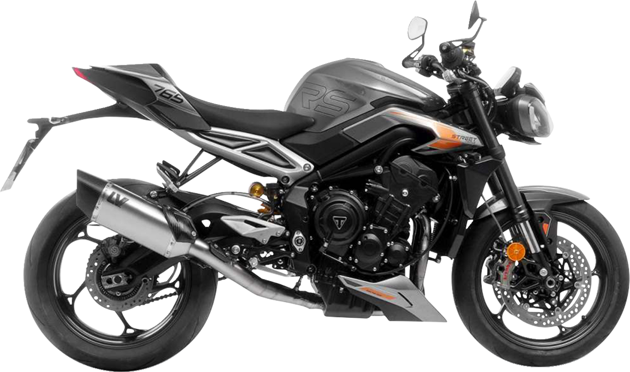 LEOVINCE LV-14 R Exhaust System - 3-into-1 - Stainless Steel - Street Triple 765 R/RS 15608U